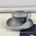 Hand painted ceramic tableware cup and saucer sets